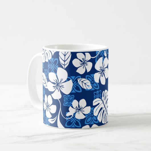ALOHA FREITAG (BLAU) KAFFEETASSE (Vorderseite Links)