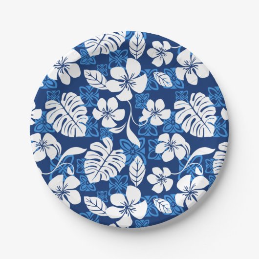 ALOHA FREITAG (BLAU) PAPPTELLER (Vorderseite)