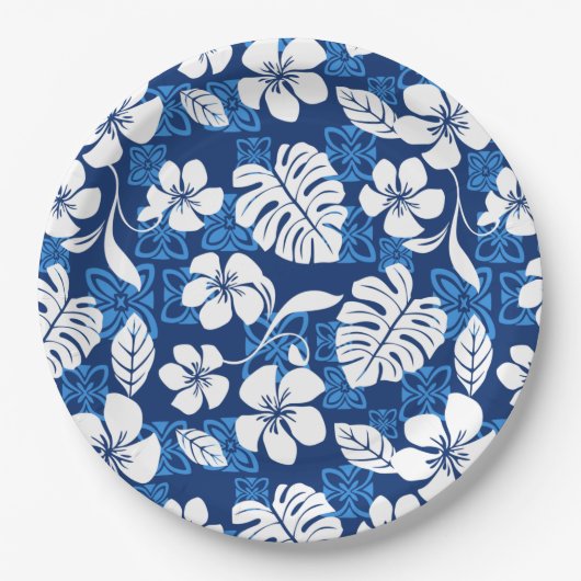ALOHA FREITAG (BLAU) PAPPTELLER (Vorderseite)