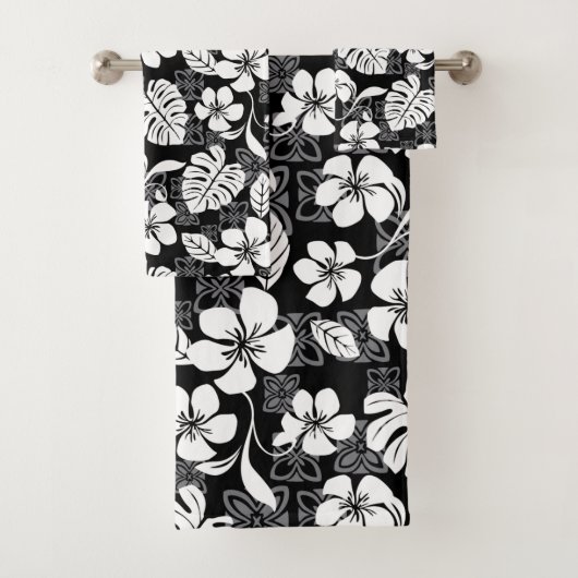 ALOHA FREITAG (SCHWARZ) BAD TOWEL SET (Insitu)