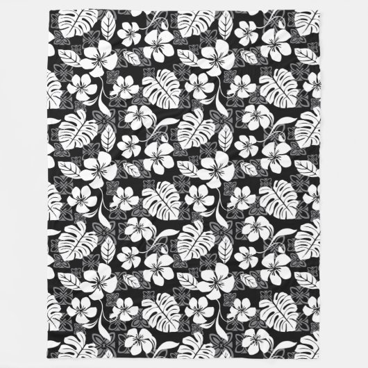 ALOHA FREITAG (SCHWARZ & GRAU) FLEECEDECKE (Vorderseite)