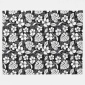 ALOHA FREITAG (SCHWARZ & GRAU) FLEECEDECKE (Vorderseite (Horizontal))