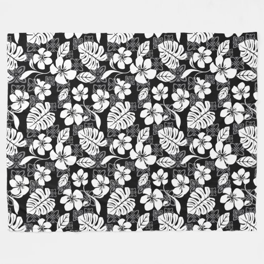 ALOHA FREITAG (SCHWARZ & GRAU) FLEECEDECKE (Vorderseite (Horizontal))