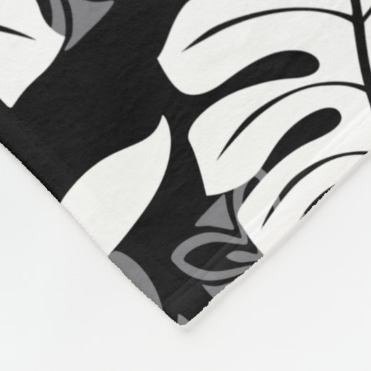 ALOHA FREITAG (SCHWARZ & GRAU) FLEECEDECKE (Ecke)