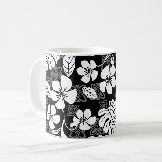 ALOHA FREITAG (SCHWARZ & GRAU) KAFFEETASSE (Vorderseite Links)