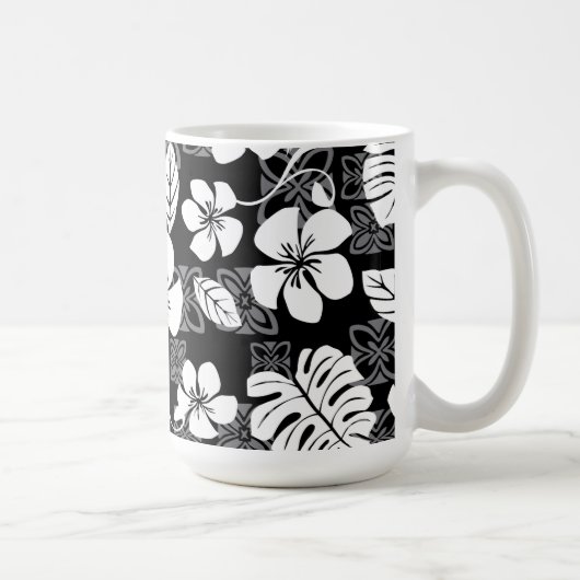 ALOHA FREITAG (SCHWARZ & GRAU) KAFFEETASSE (Rechts)