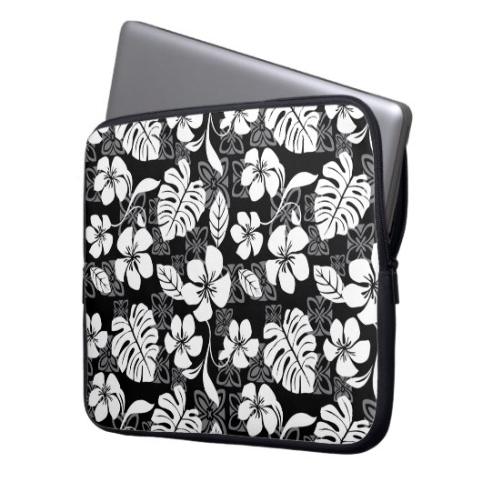 ALOHA FREITAG (SCHWARZ & GRAU) LAPTOPSCHUTZHÜLLE (Vorderseite Links)