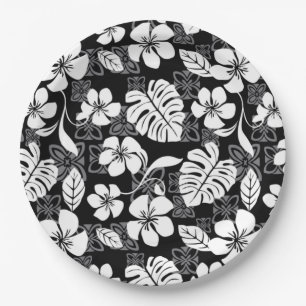 ALOHA FREITAG (SCHWARZ UND WEISS) PAPPTELLER