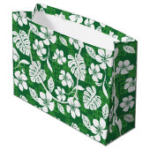 ALOHA FRIDAY (GRÜNE) GROßE GESCHENKTÜTE (Rückseite Schrägansicht)