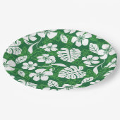 ALOHA FRIDAY (GRÜNE) PAPPTELLER (Schrägansicht)