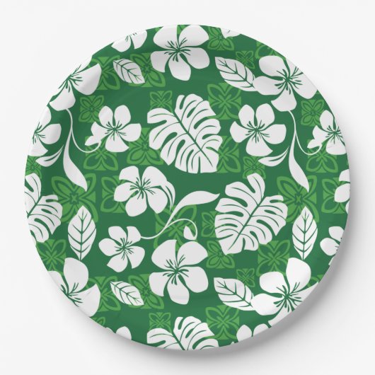 ALOHA FRIDAY (GRÜNE) PAPPTELLER (Vorderseite)