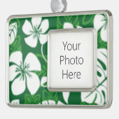 ALOHA FRIDAY (GRÜNE) Rahmen-Ornament SILBER (Links)