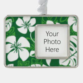 ALOHA FRIDAY (GRÜNE) Rahmen-Ornament SILBER