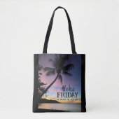 Aloha Friday Maui Hawaii Tropical Sunset Tasche (Vorderseite)