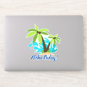 Aloha Friday Palm Tree Aufkleber
