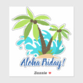 Aloha Friday Palm Tree Aufkleber (Blatt)