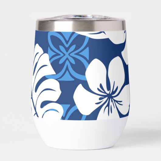 ALOHA FRIDAY PATTERN IN BLAU (Vorderseite)