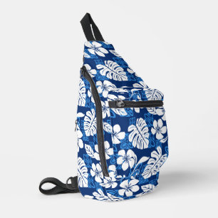 ALOHA FRIDAY PATTERN IN BLAU CROSSBODY BAG