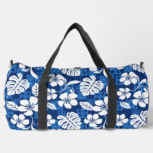 ALOHA FRIDAY PATTERN IN BLAU DUFFLE BAG (Vorderseite)