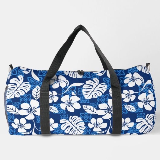 ALOHA FRIDAY PATTERN IN BLAU DUFFLE BAG (Rückseite)