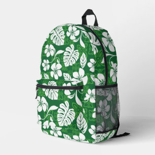 ALOHA FRIDAY PATTERN IN GREEN BEDRUCKTER RUCKSACK