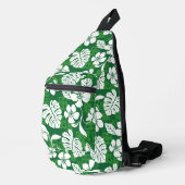 ALOHA FRIDAY PATTERN IN GREEN CROSSBODY BAG (Rechte Ecke)