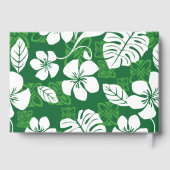 ALOHA FRIDAY PATTERN IN GREEN GÄSTEBUCH (Rückseite)