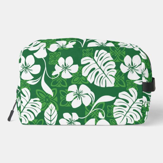 ALOHA FRIDAY PATTERN IN GREEN WASCHBEUTEL (Rückseite)