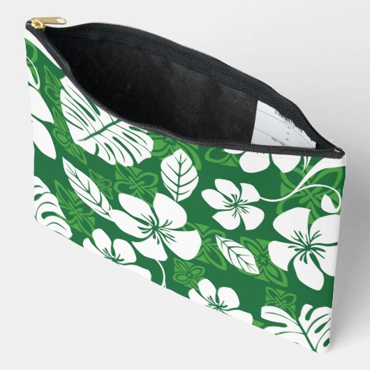ALOHA FRIDAY PATTERN IN GREEN ZUBEHÖRTASCHE (Offen)