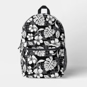 ALOHA FRIDAY PATTERN IN SCHWARZ BEDRUCKTER RUCKSACK (Vorderseite)