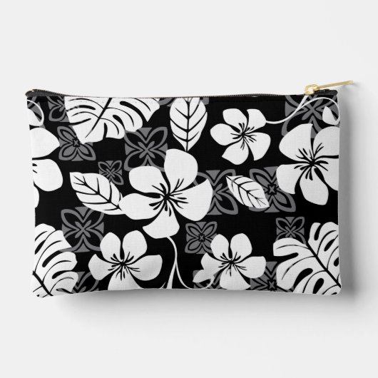 ALOHA FRIDAY PATTERN IN SCHWARZ ZUBEHÖRTASCHE (Rückseite)