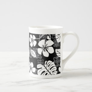 ALOHA FRIDAY (SCHWARZ) FEINSTEINZEUG-TASSE PORZELLANTASSE