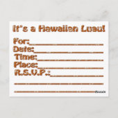 Aloha Friends Einladung Postkarte (Rückseite)