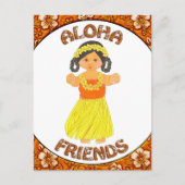 Aloha Friends Einladung Postkarte (Vorderseite)