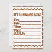 Aloha Friends Hawaiian Luau Invite Save The Date (Rückseite)