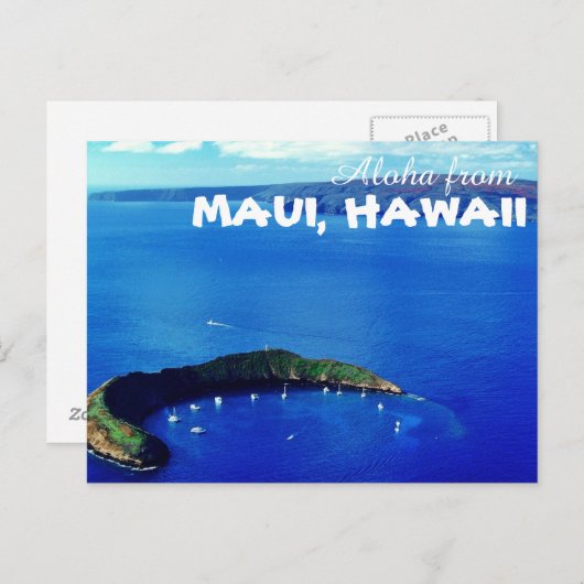 Aloha from Maui Hawaii Postkarte (Vorne/Hinten)