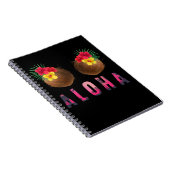 Aloha Funny Hawaii Funny Coconuts Notizblock (Rechte Seite)