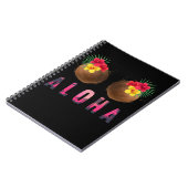 Aloha Funny Hawaii Funny Coconuts Notizblock (Linke Seite)