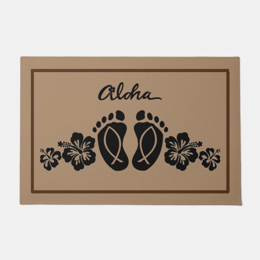 Aloha-Fußabdruck-Bodenmatte Fußmatte (Vorderseite)
