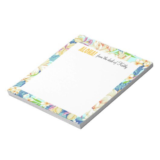 Aloha Gardens 5.5" x 6" Notepad - 40 Seiten Notizblock (Rotiert)