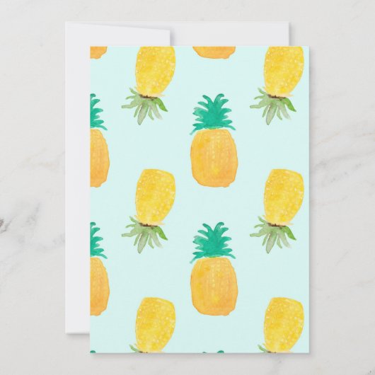 ALOHA Geburtstag|Tropical|Pool Party Einladung (Rückseite)