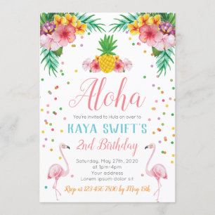 Aloha-Geburtstagseinladung Einladung