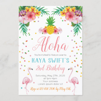 Aloha-Geburtstagseinladung Einladung