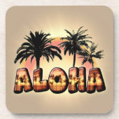 Aloha Getränkeuntersetzer (Vorderseite)
