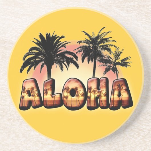 Aloha Getränkeuntersetzer (Vorne)