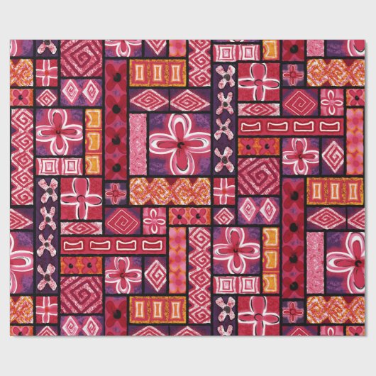 Aloha Gift Wrap | Pua Punch Geschenkpapier (Flach)