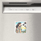 Aloha Girl Magnet (In Situ (Geschirrspüler))