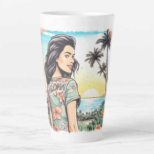 Aloha Girl Milchtasse (Vorderseite)
