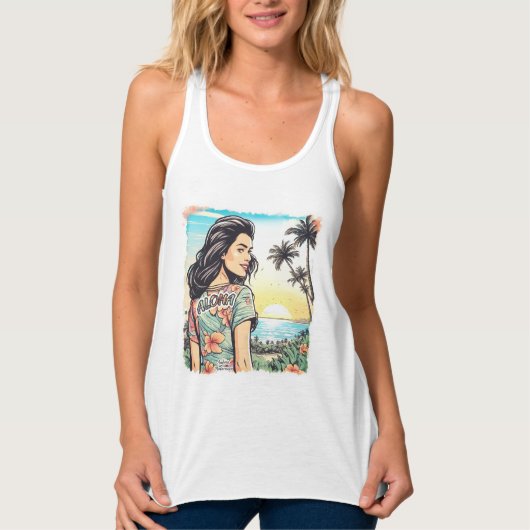 Aloha Girl Tank Top (Vorderseite)
