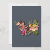 Aloha Glitzer Couples Dusche Einladung (Rückseite)